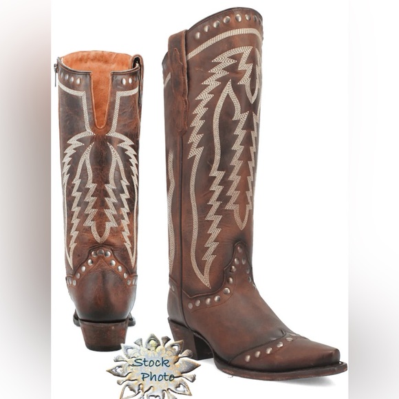 NWT 💠 Dan Post “Sadie” Snip Toe Western Boot 4201
Inside Zipper & V-Back Sz 7.5 - Picture 1 of 16